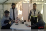 پوشش امدادی پزشکان سازمان بسیج جامعه پزشکی سپاه سلمان در سطح استان در محل راهپیمایی۱۳آبان
