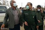 بازدید رئیس سازمان بسیج مستضعفین از مناطق زلزله زده سی سخت