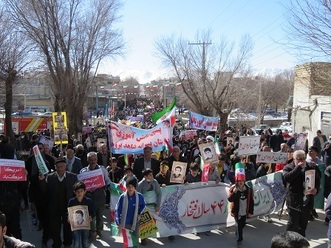 تجلی حضور مردم بروجن در راهپیمایی 22 بهمن