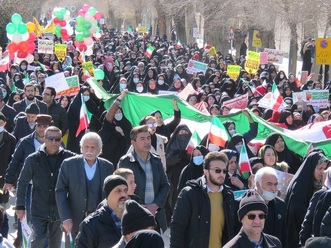 تجلی حضور مردم بروجن در راهپیمایی 22 بهمن