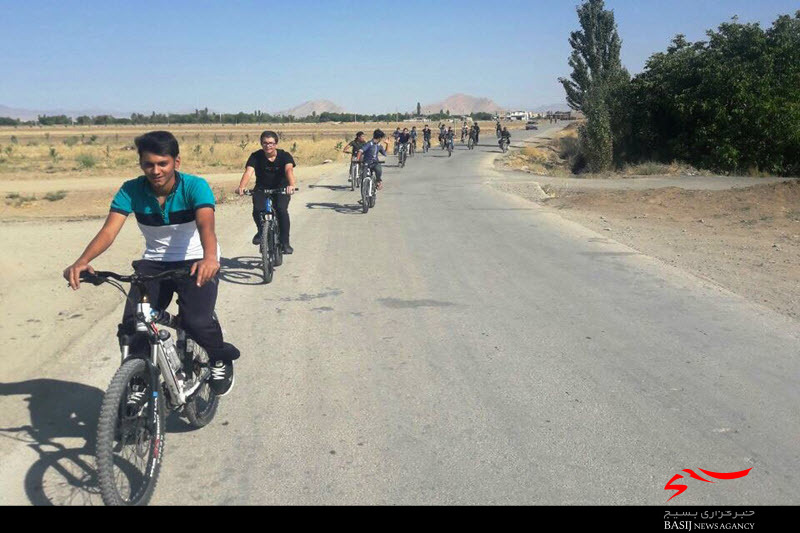 برگزاری مسابقات دوچرخه‌سواری بسیجیان روستای نظام‌آباد