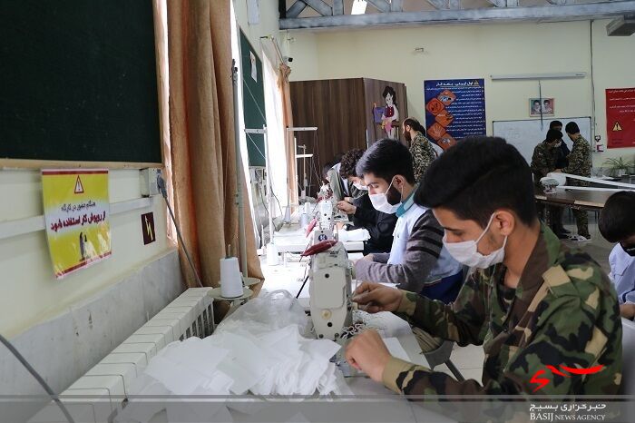 تولید ۳۰ هزار ماسک به همت دانش آموزان بسیجی استان البرز