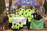 25 دوچرخه سوار مشهدی رکاب زنان خود را به دیار سردار مقاومت رساندند/ تصاویر