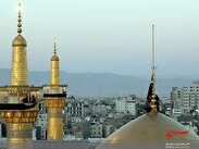 حرم مطهر رضوی سوگوار شهادت حضرت زهرا(س)