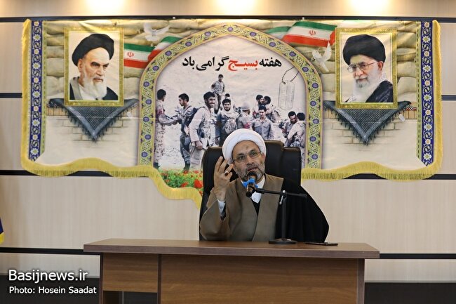 دیدار مسئول نمایندگی ولی فقیه در بسیج مستضعفین با بسیجیان استان فارس