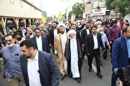 حضور علما و شخصیت های حوزوی در راهپیمایی روز جهانی قدس