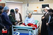 عیادت مسئولان ارشد سپاه عاشورا از جانبازان در بیمارستان شهید محلاتی